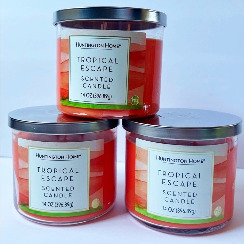 Tropical Escape Scented Candle SET of 3